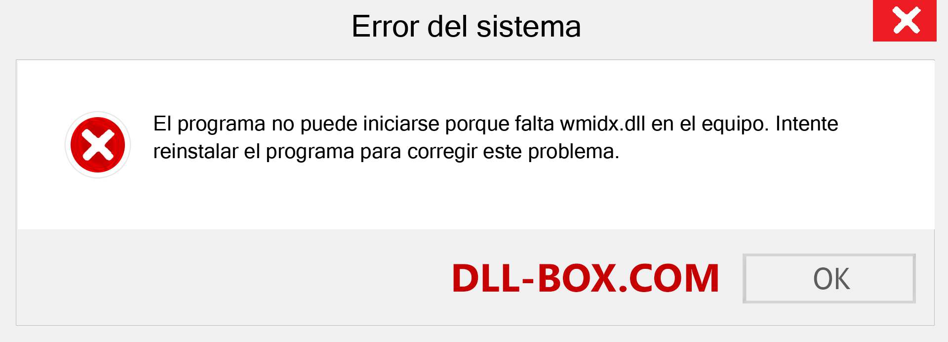 ¿Falta el archivo wmidx.dll ?. Descargar para Windows 7, 8, 10 - Corregir wmidx dll Missing Error en Windows, fotos, imágenes