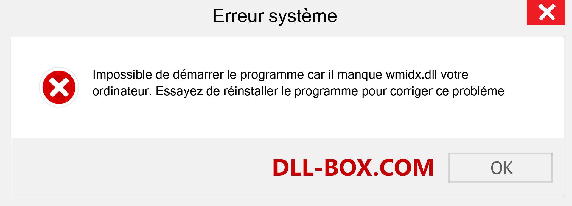 Le fichier wmidx.dll est manquant ?. Télécharger pour Windows 7, 8, 10 - Correction de l'erreur manquante wmidx dll sur Windows, photos, images